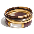 Waterproof The Socialite Bangle Set Brown