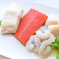 Haddock, Sockeye Salmon, Wild Gulf Shrimp & Scallops