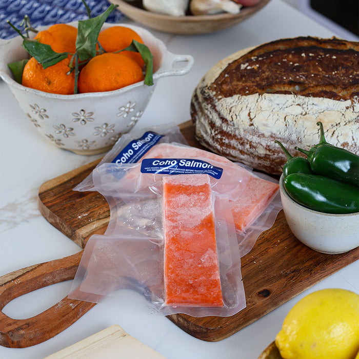 Alaska Coho Salmon in Package