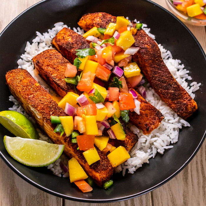 King Salmon With Mango Salsa