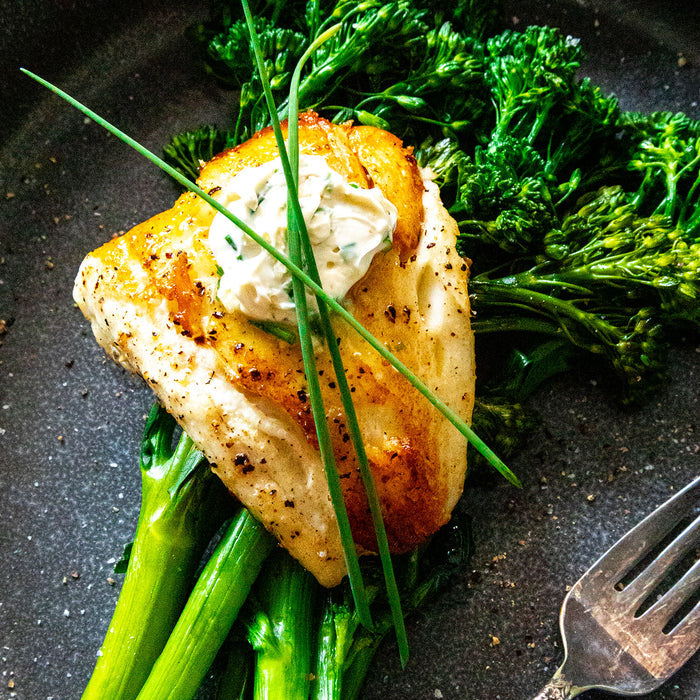 Pan seared chilean sea bass