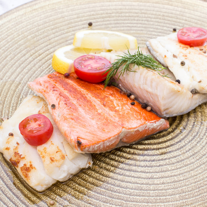 Wild Sockeye Salmon, Sablefish, Atlantic Cod and Haddock Package