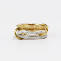 Ziggy Layer Band Silver Size 7